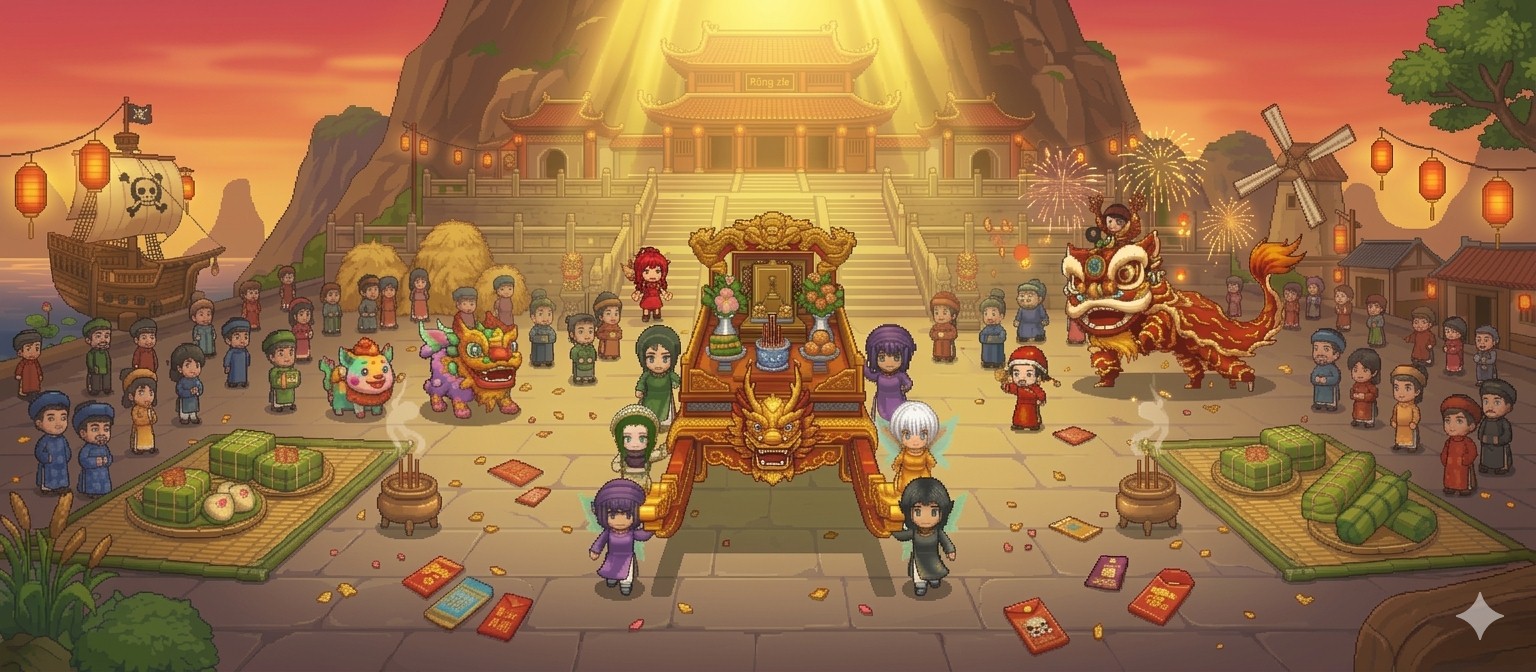 Banner Làng Hải Tặc – Sự kiện giỗ tổ