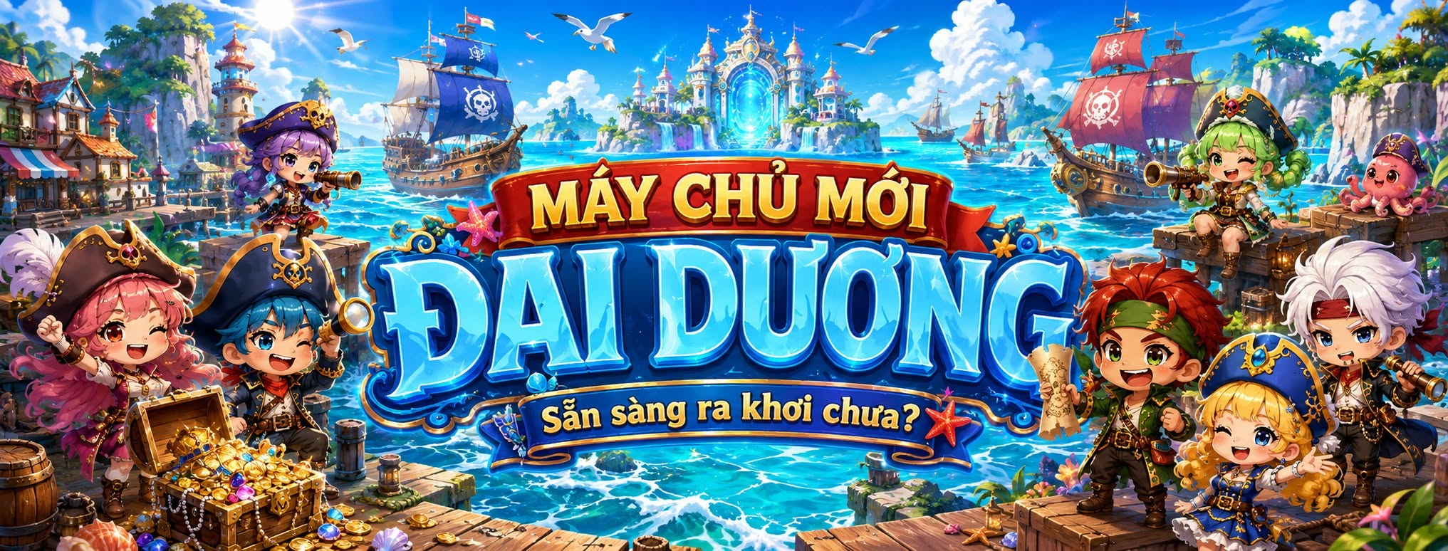 Làng Hải Tặc – Chào đón tân thủ máy chủ đại dương
