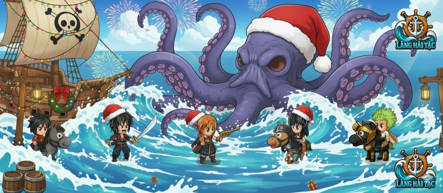 Banner Làng Hải Tặc – Sự kiện mới nhất 2025